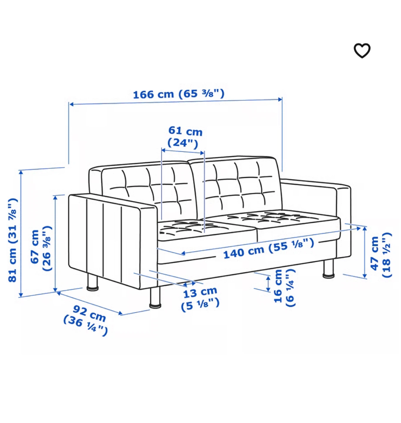 IKEA MORABO Dark Blue Velvet Loveseat Sofa (CAN DELIVER) - photo 2
