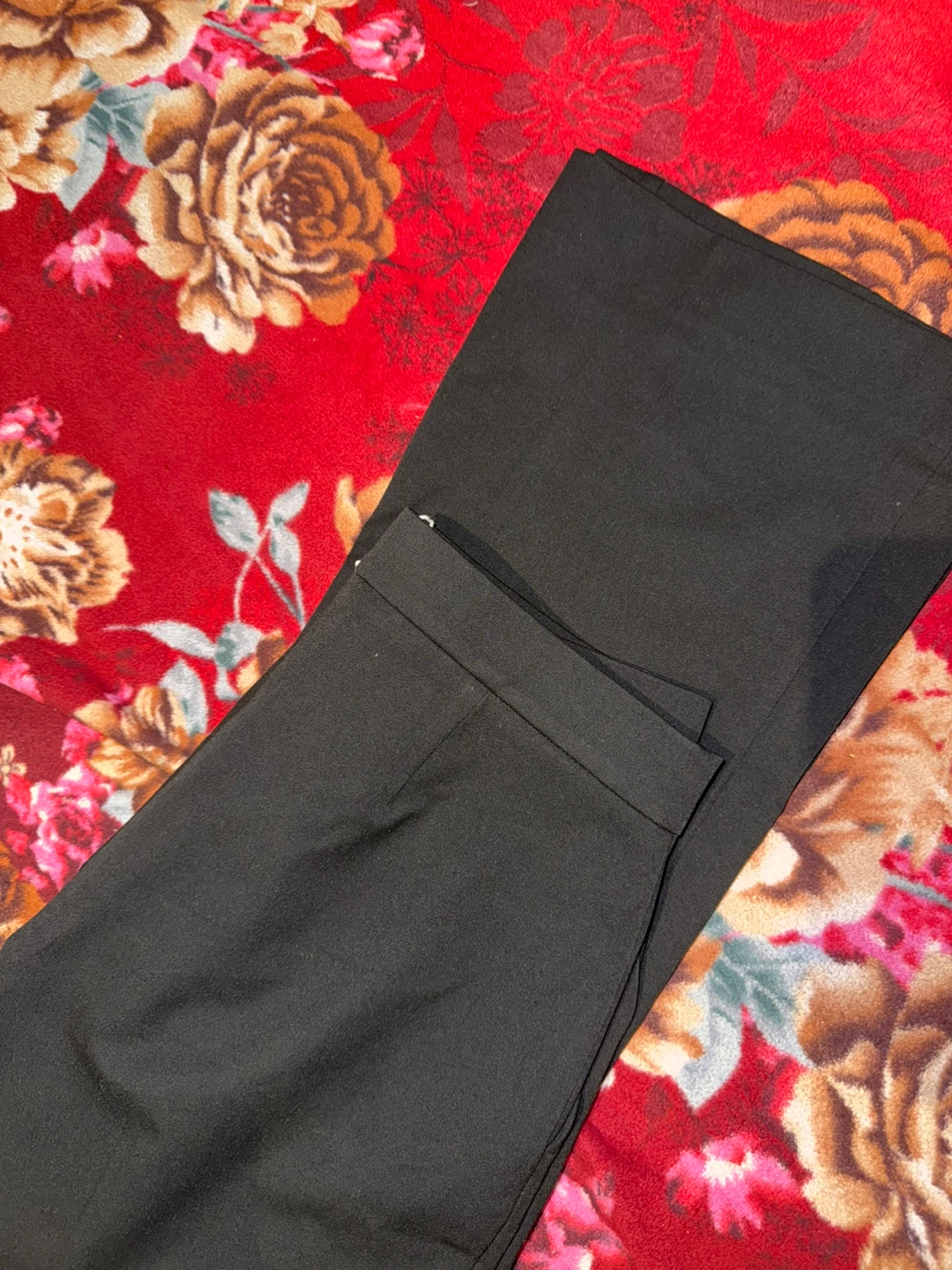 Mango Black Wide-Leg Pants