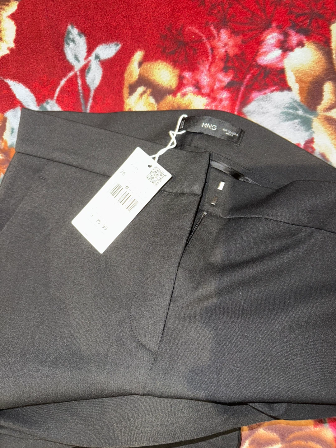 Mango Black Wide-Leg Pants - photo 2