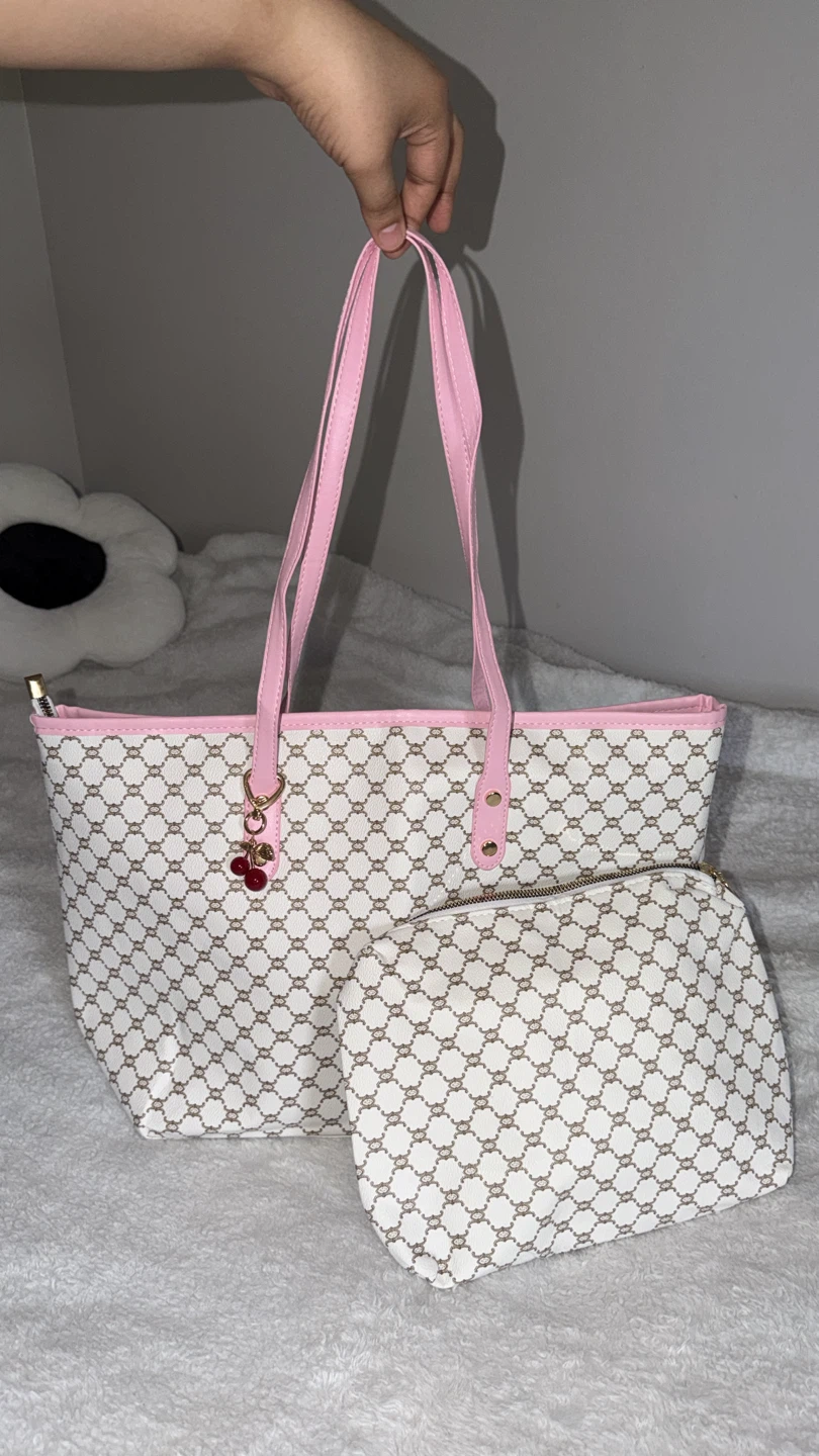 Tote Bag with Matching Pouch +charm