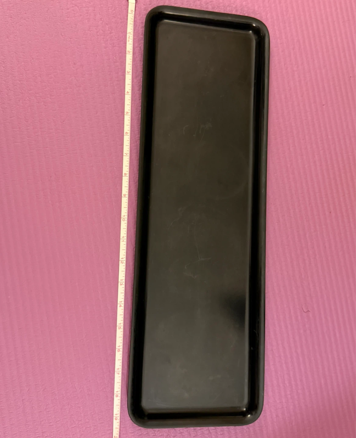 ⚽️ Black Rectangular Tray -19inches long