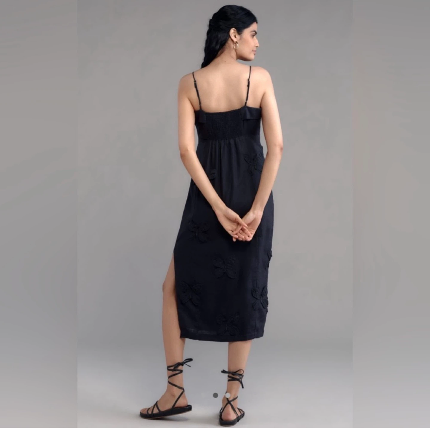 Anthropologie Linen Midi Dress ⚽ - photo 3