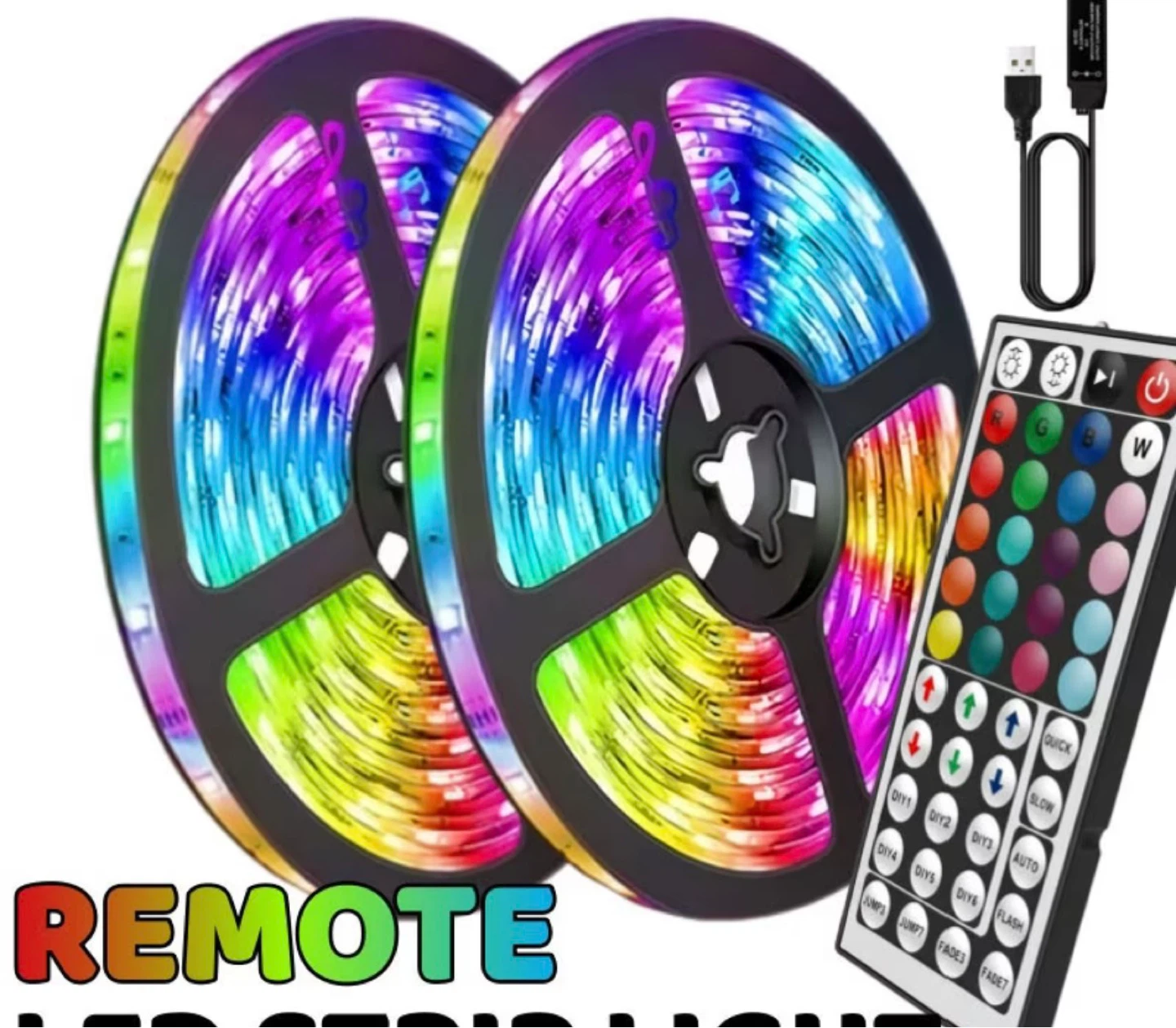 RGB LED Strip Lights with Remote