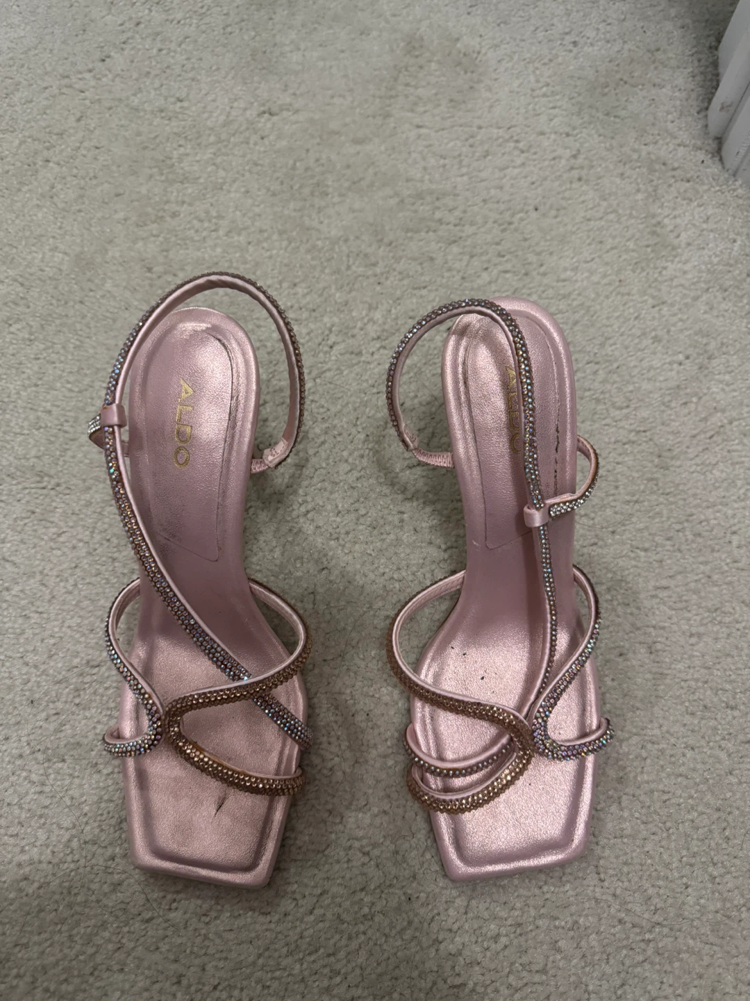 ALDO Women's Pink Sparkly Heeled Sandals - photo 2