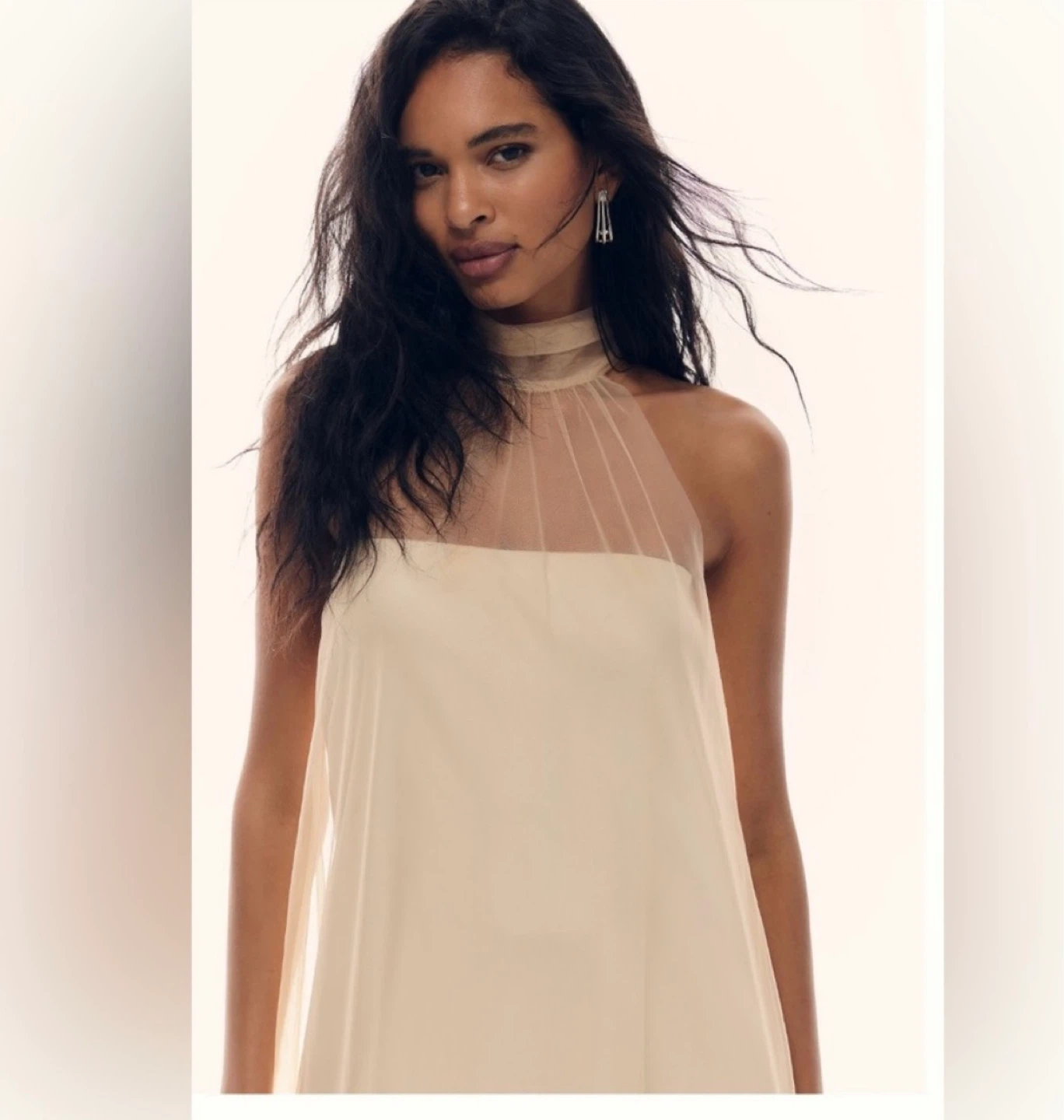 Anthropologie Tulle Halter Dress ⚽