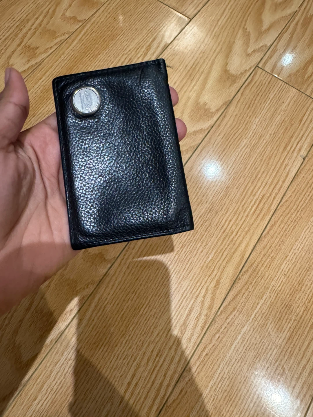 Black Leather Card Holder