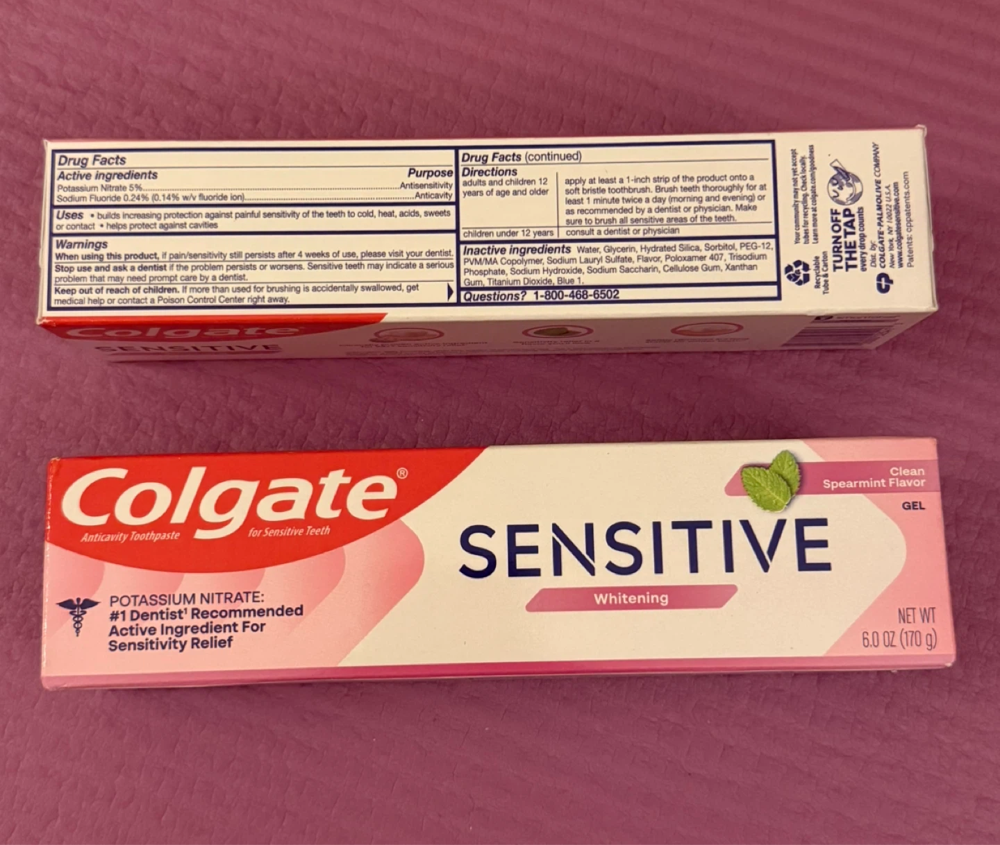 NEW⚽️Colgate Sensitive Whitening Toothpaste,6.0 oz - photo 2