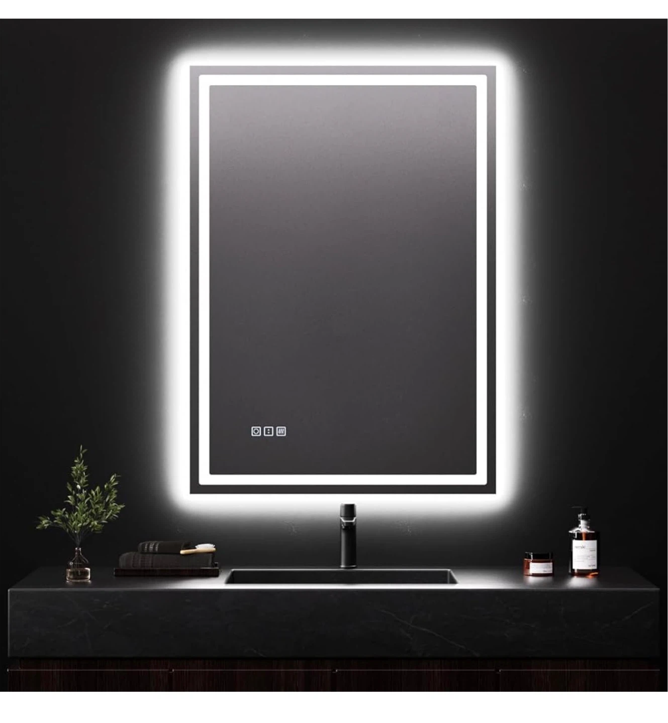 QAOYEDE 35"x25" LED Bathroom Mirror Brand New - photo 2