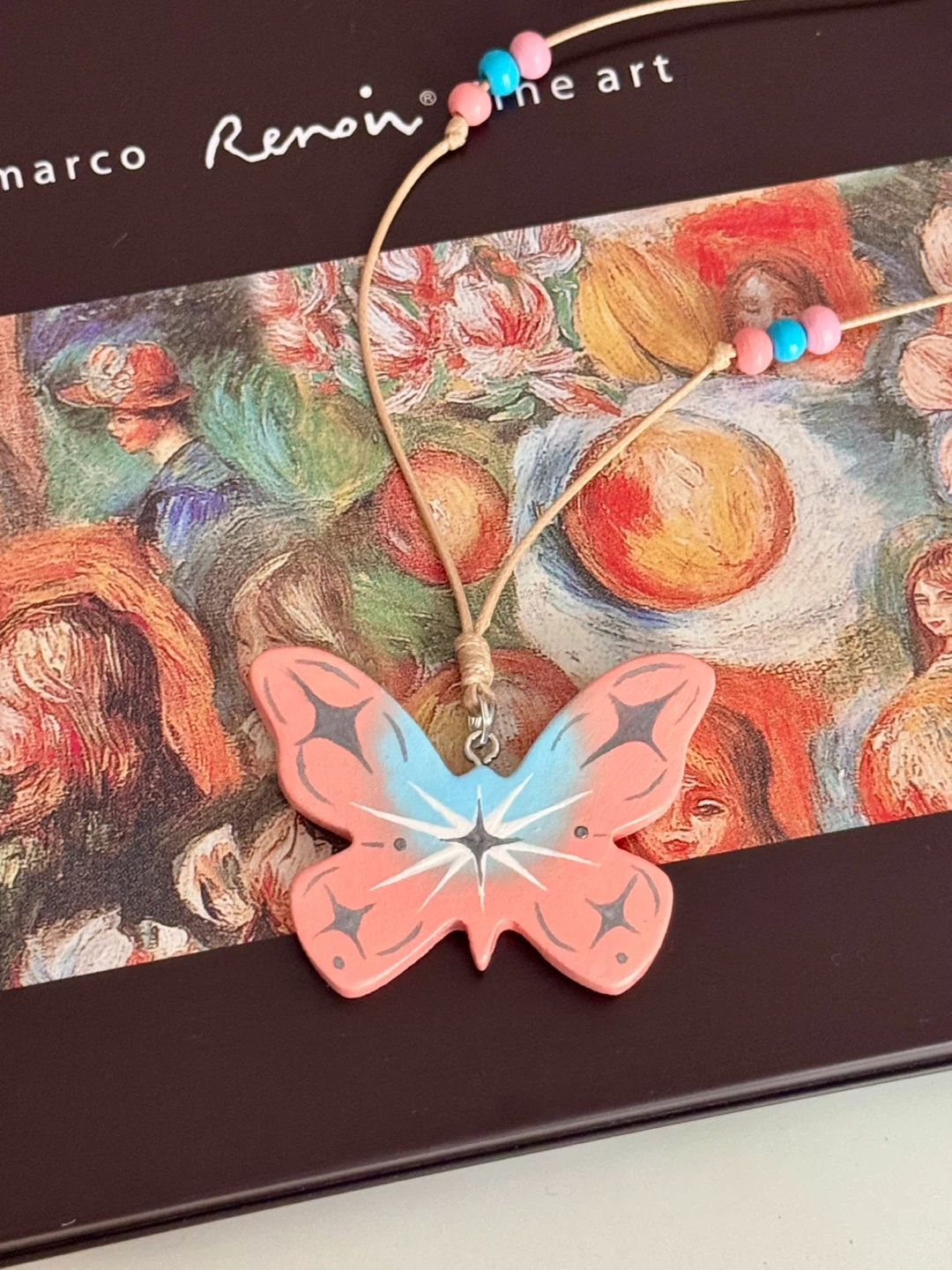 100% handmade clay necklace