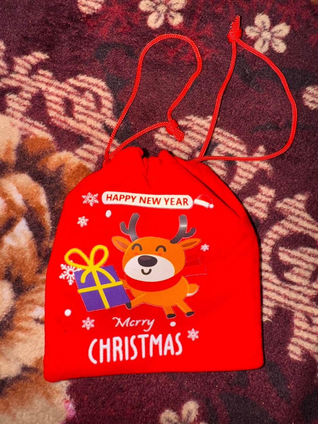 Red Christmas Gift Bag