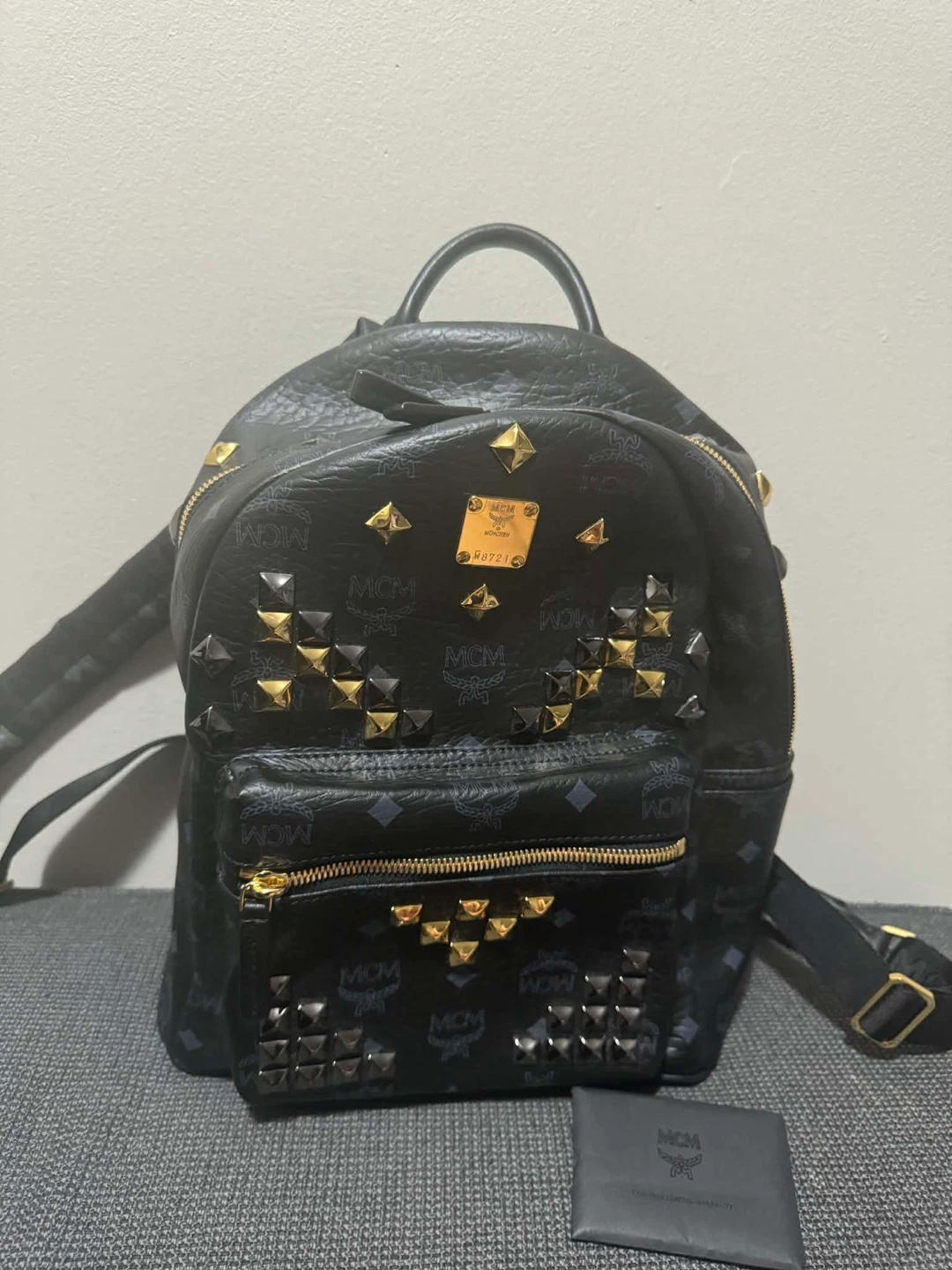 MCM Studded Backpack