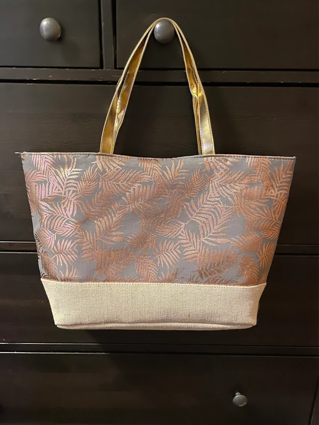 ⚽️ Tote Bag with Leaf Pattern - photo 4
