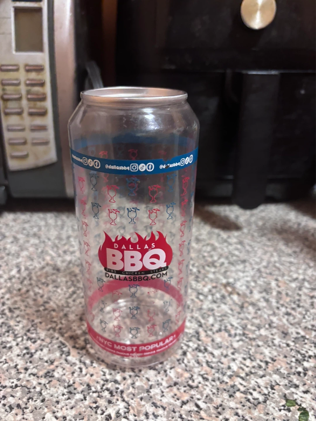 ⚽️Dallas BBQ Reusable Plastic Cup