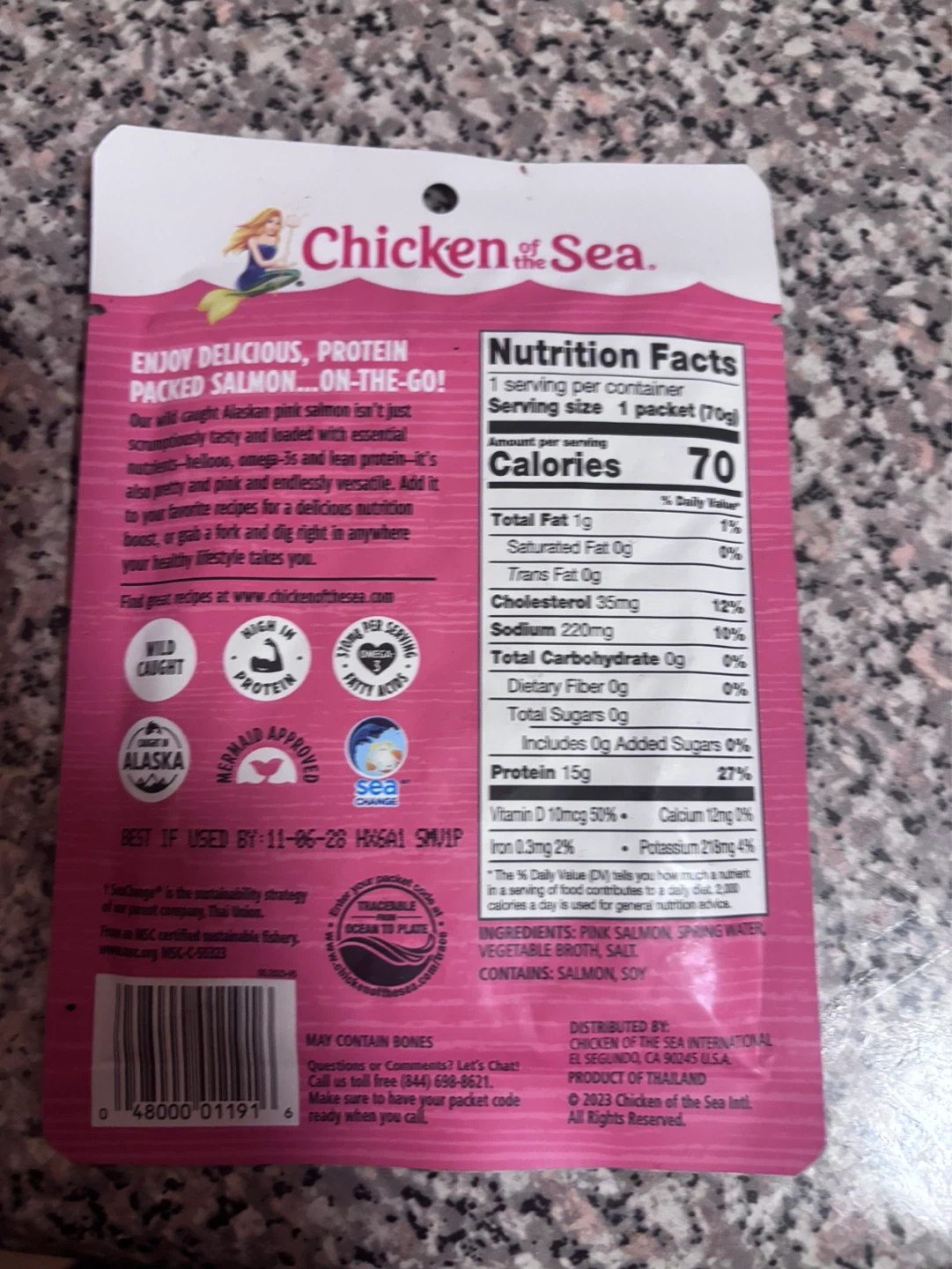 ⚽️Chicken of the Sea Wild Caught Alaskan Pink Salmon Pouch - photo 2