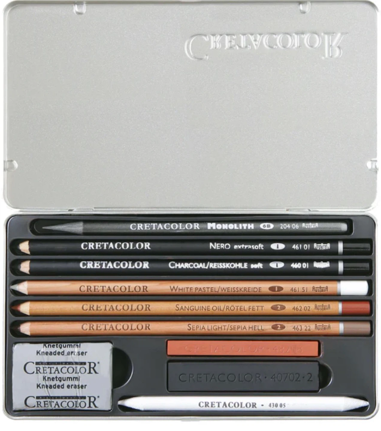 CRETACOLOR ARTINO TIN BASIC SKETCHING SET ⚽️ - photo 2