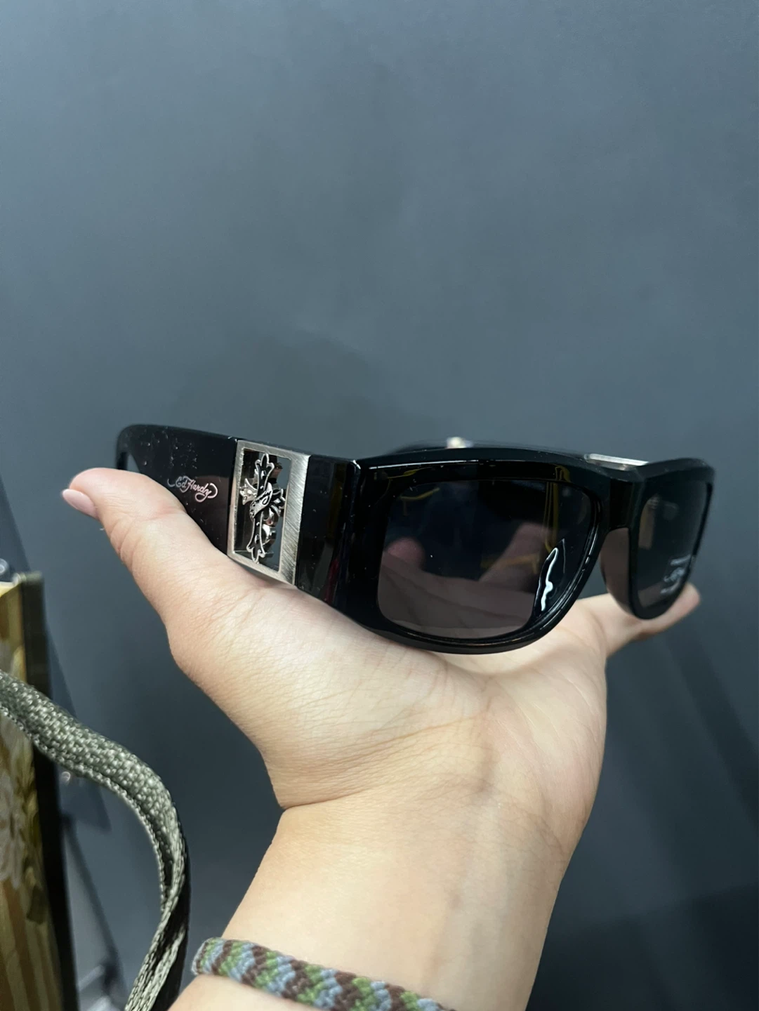 Rare Ed Hardy cross  Sunglasses - photo 4