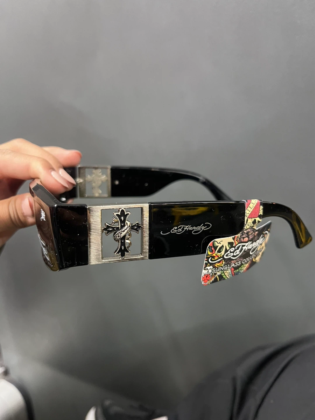 Rare Ed Hardy cross  Sunglasses