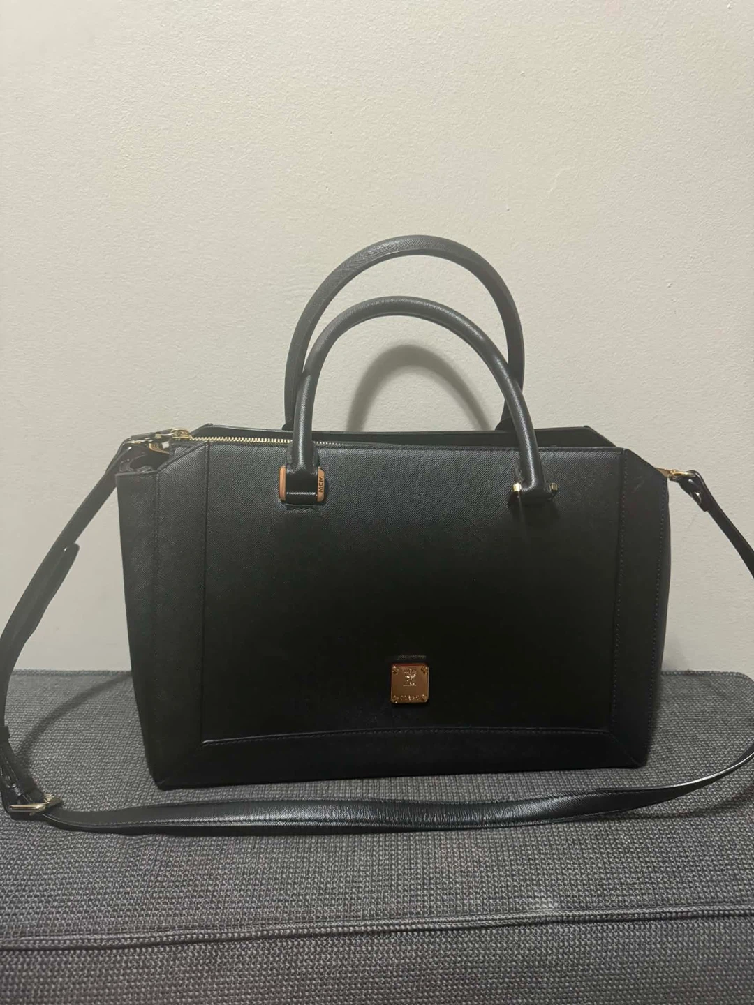 Black MCM Tote Bag