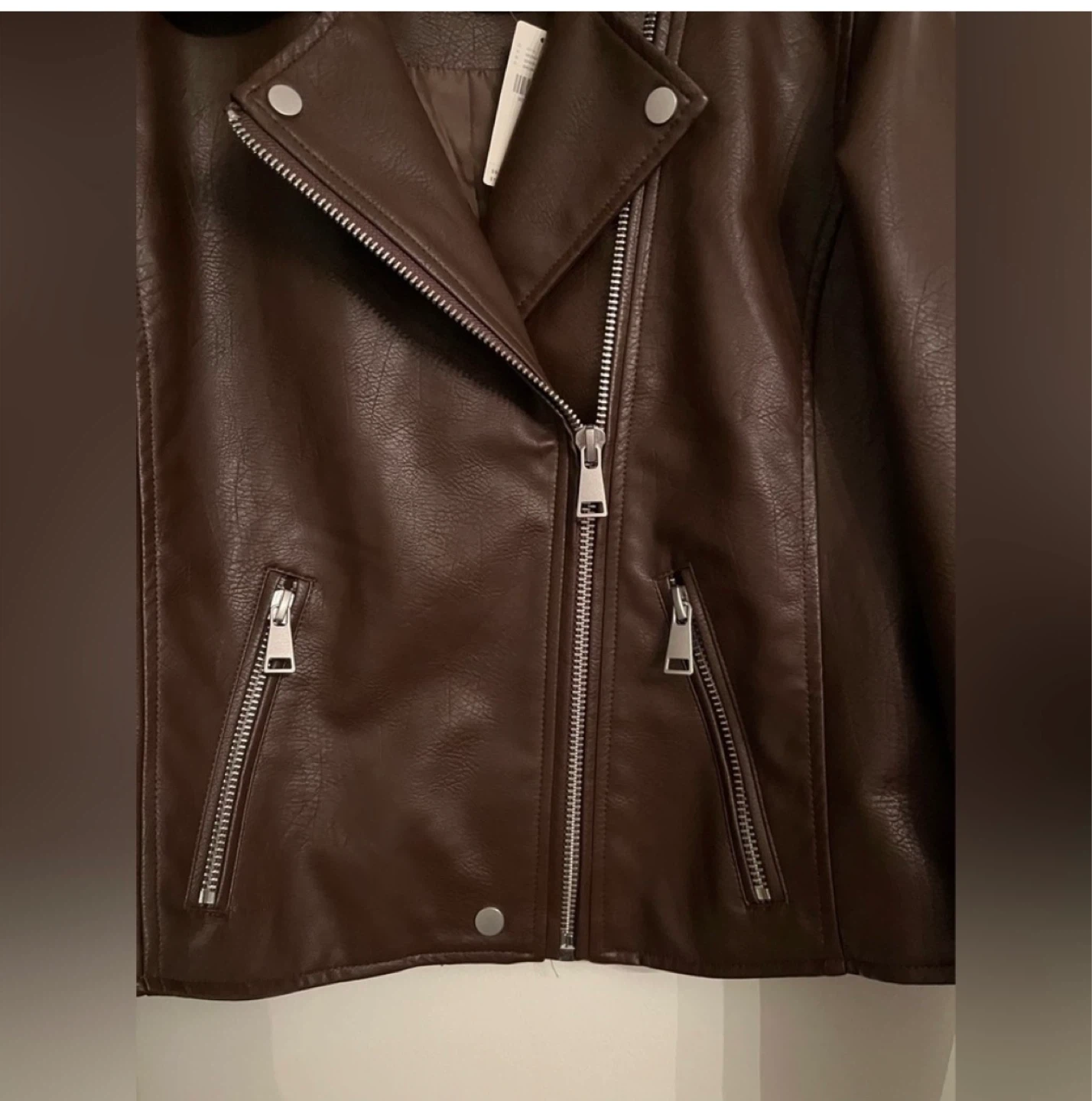 Anthropologie Faux Leather Moto  Jacket ⚽ - photo 4