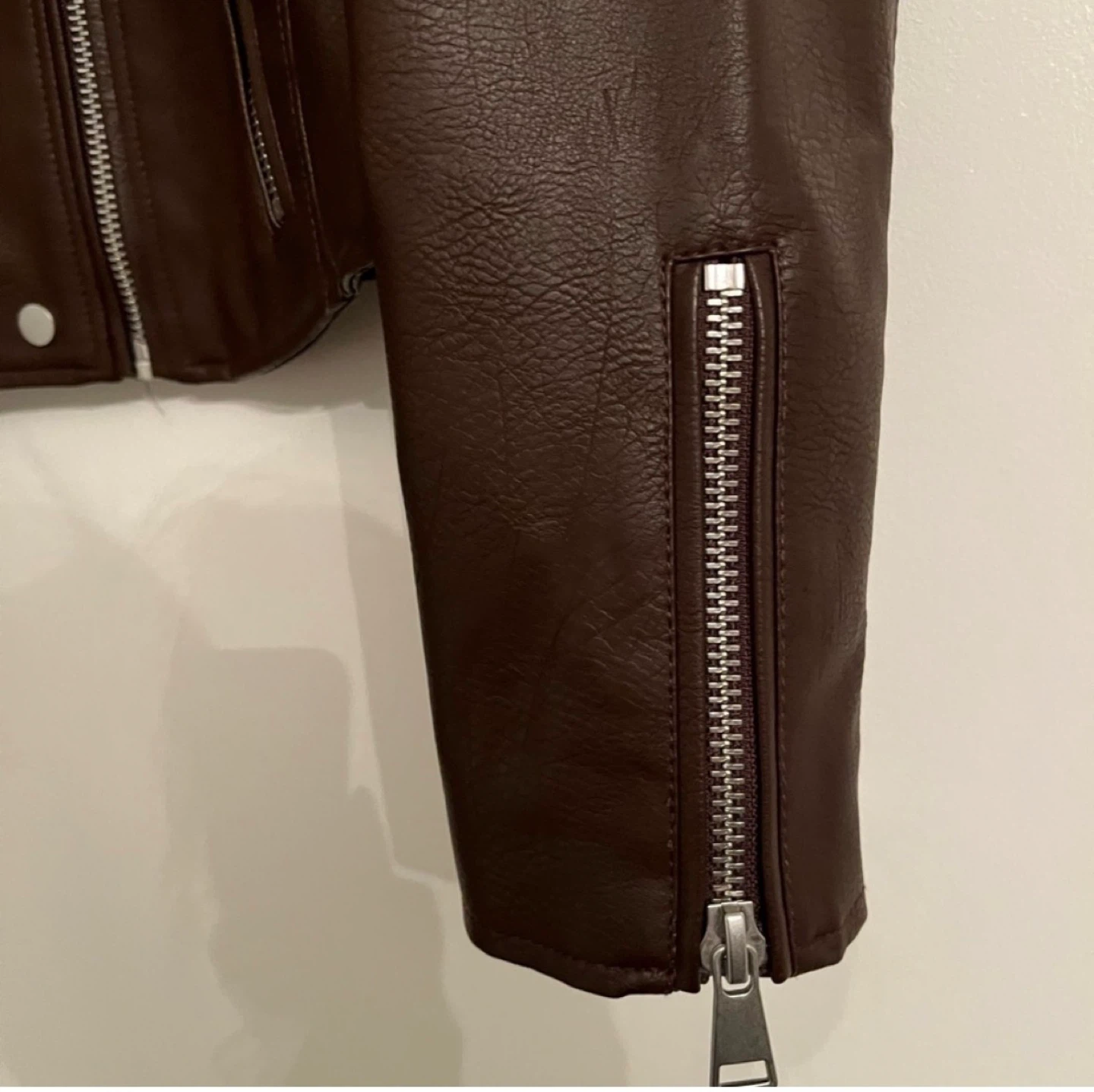 Anthropologie Faux Leather Moto  Jacket ⚽ - photo 5