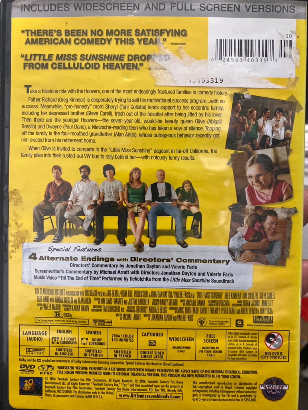 Little Miss Sunshine ⚽️ DVD - photo 2
