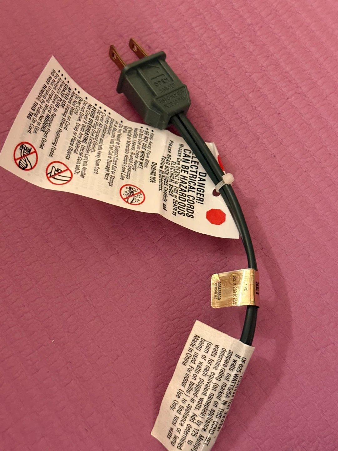 ⚽️ Outdoor Extension Cord with 3 Outlets - photo 2