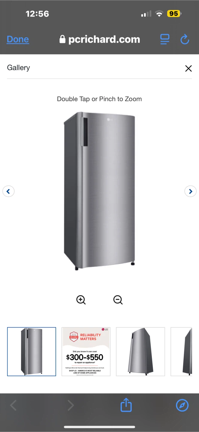 LG 21 in. 5.7 cu. ft. Counter Depth Top Freezer Refrigerator - photo 5