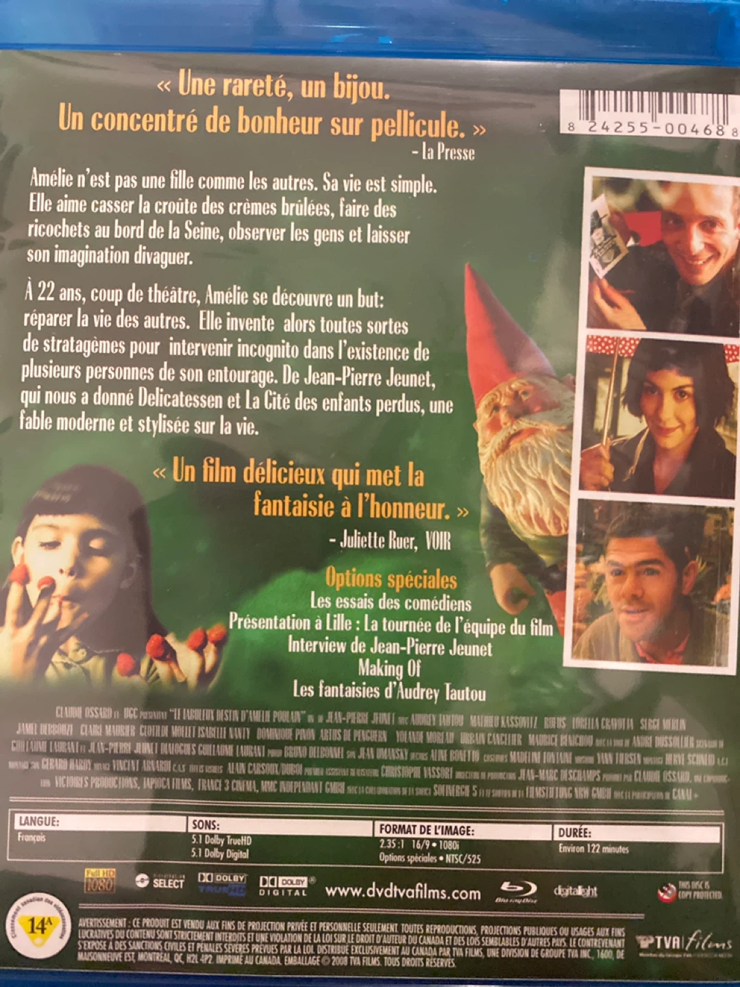 Le Fabuleux Destin d'Amélie Poulain ⚽️ Blu-ray - photo 2