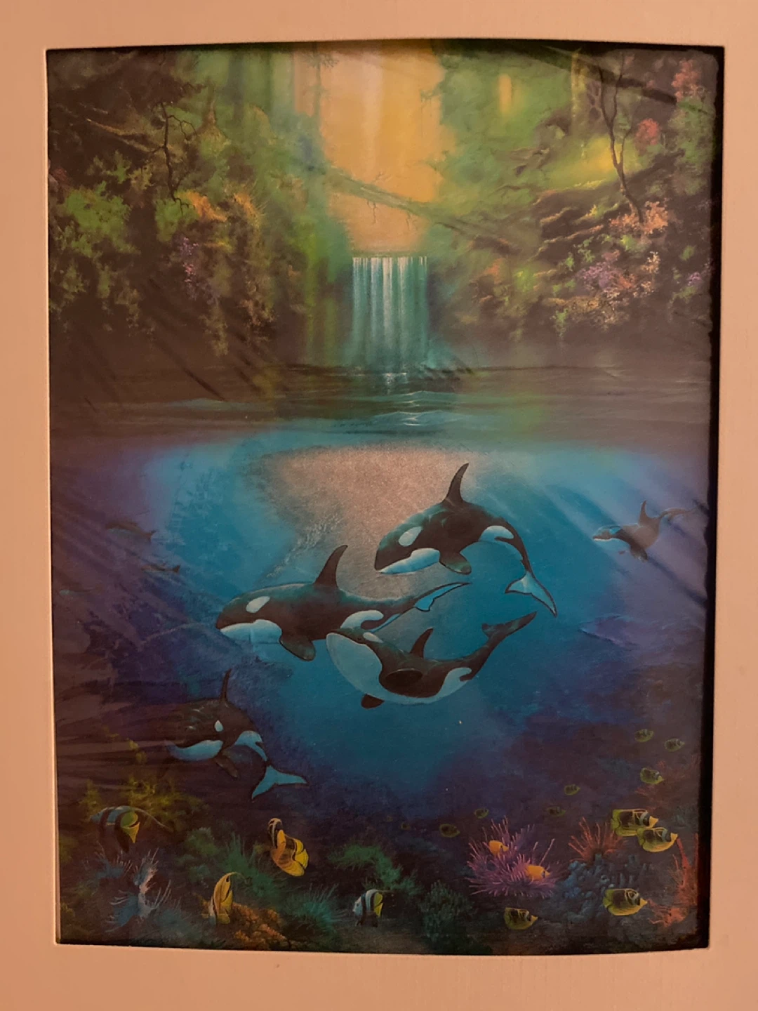 Orca and Waterfall Wall Art ⚽️