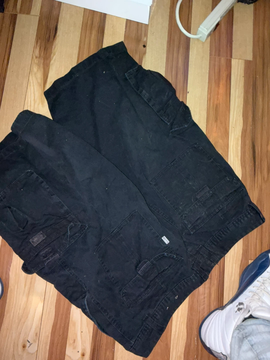PRO CLUB Black Cargo Shorts Size 38