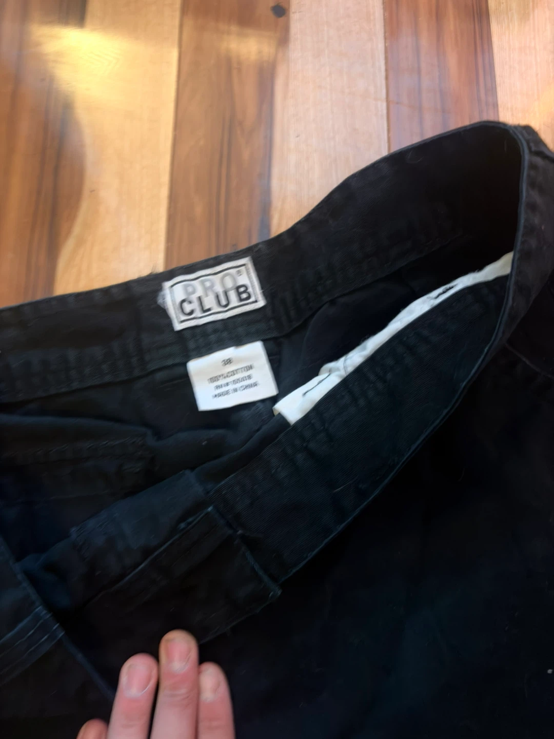 PRO CLUB Black Cargo Shorts Size 38 - photo 3