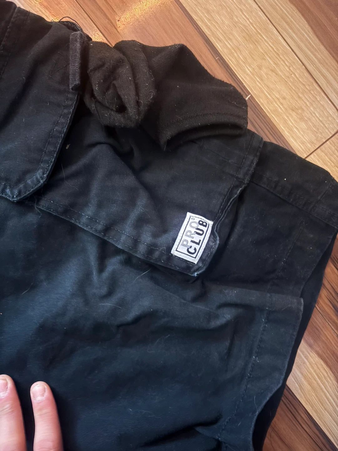 PRO CLUB Black Cargo Shorts Size 38 - photo 4