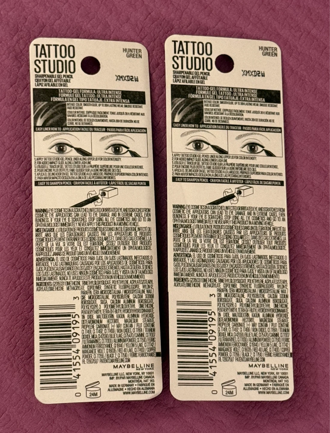 NEW⚽️Maybelline Tattoo Studio Eyeliner Pencil - Hunter Green - photo 2