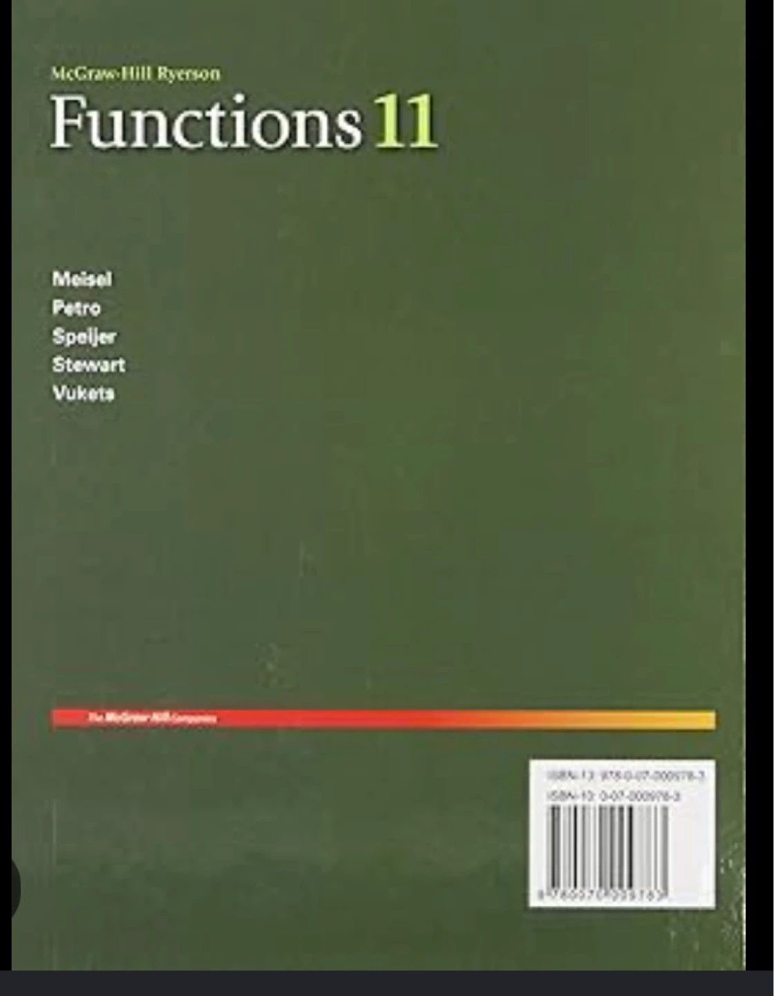 Functions 11 Exercise and Homework Book by McGraw-Hill Ryerson - photo 2