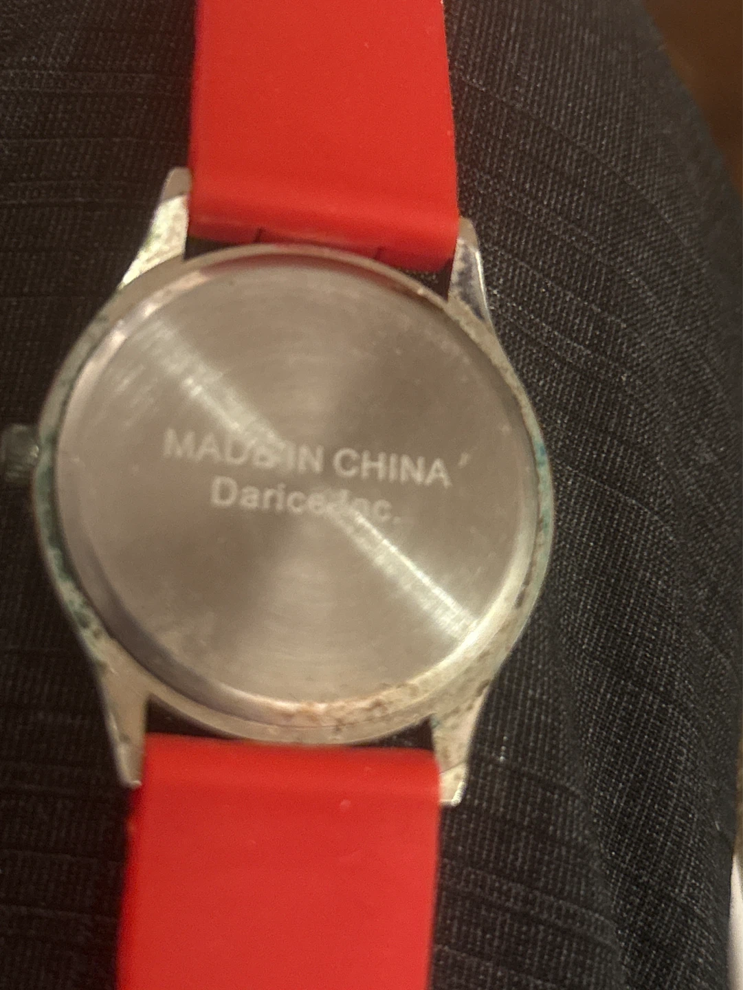 ⚽️Red Silicone Watch with Rhinestone Bezel - photo 2