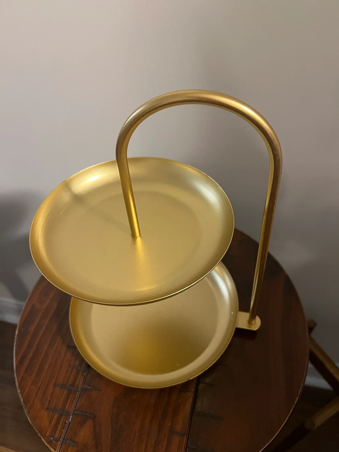 Gold 2-Tier Serving Tray