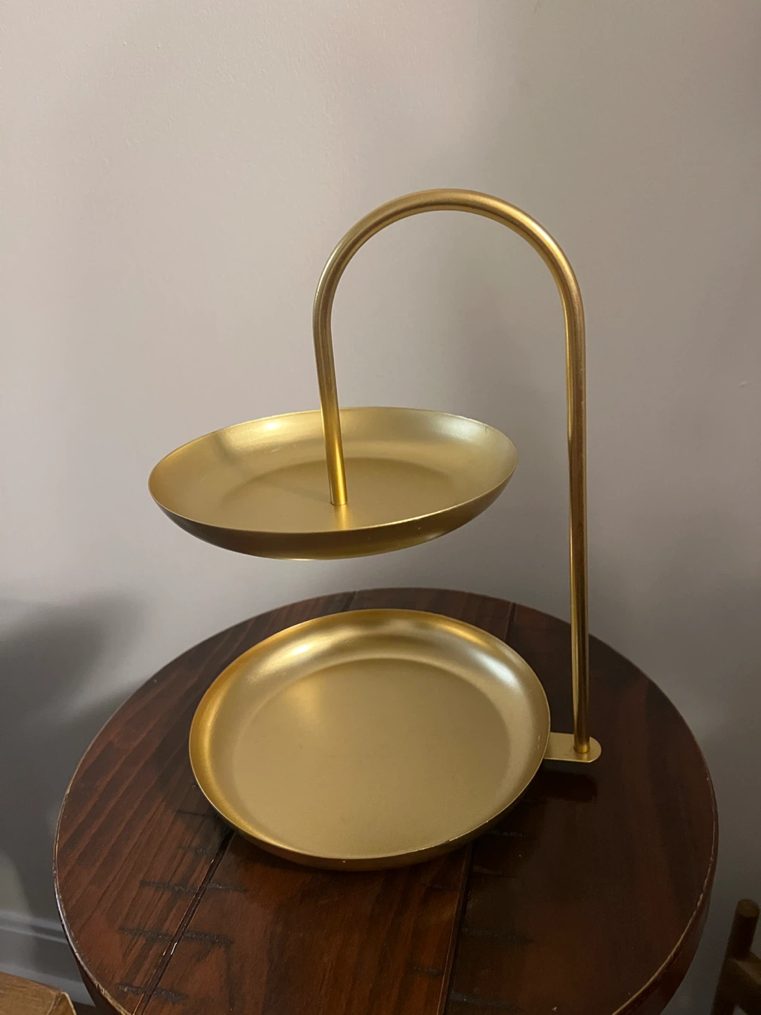 Gold 2-Tier Serving Tray - photo 2