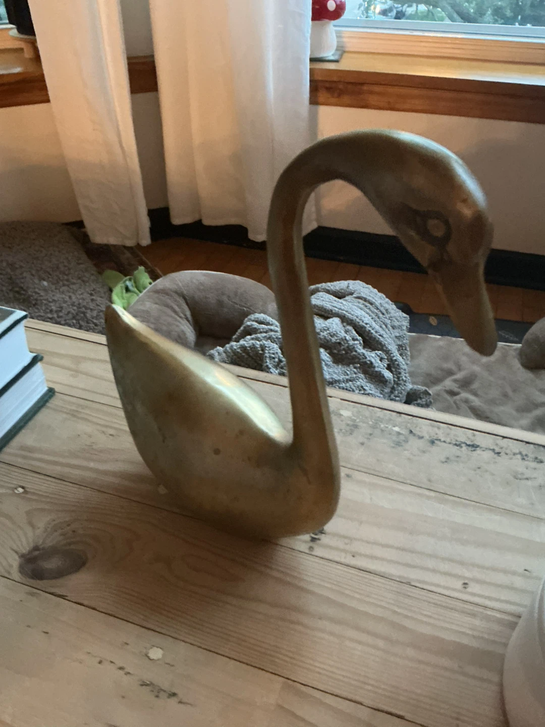Vintage Brass Swan Figurine #2 ⚽