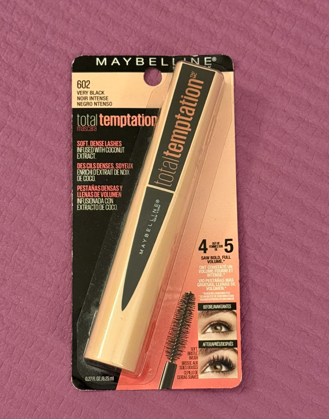 NEW⚽️Maybelline Total Temptation Washable Mascara