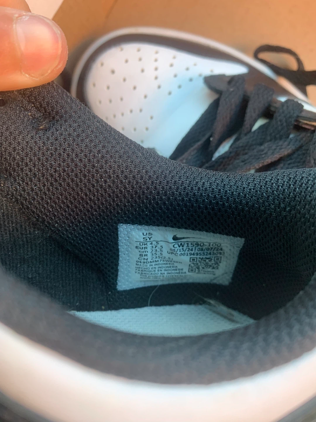 Nike Dunk Low TD Black White - photo 4