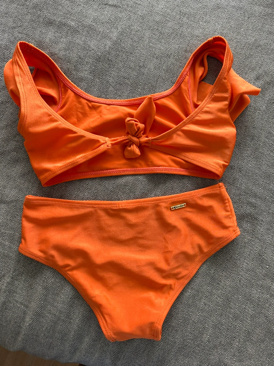 ⚽️ Kids Size 8–9Y Two-Piece Bikini Set with Ruffle Sleeves - photo 2