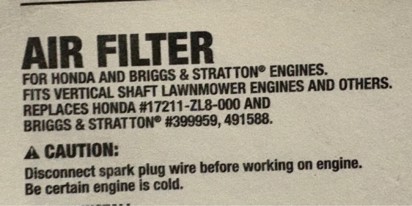 ATLAS MTD Air Filter for Honda & Briggs & Stratton Engines ⚽️ - photo 2