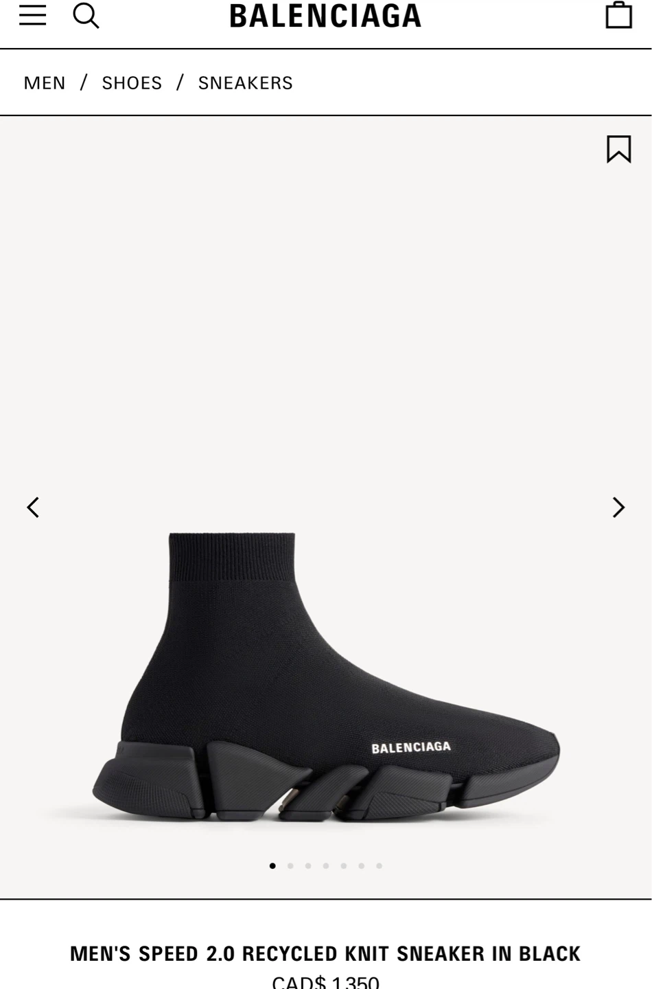 Balenciaga Men's Speed 2.0 Recycled Knit Sneakers