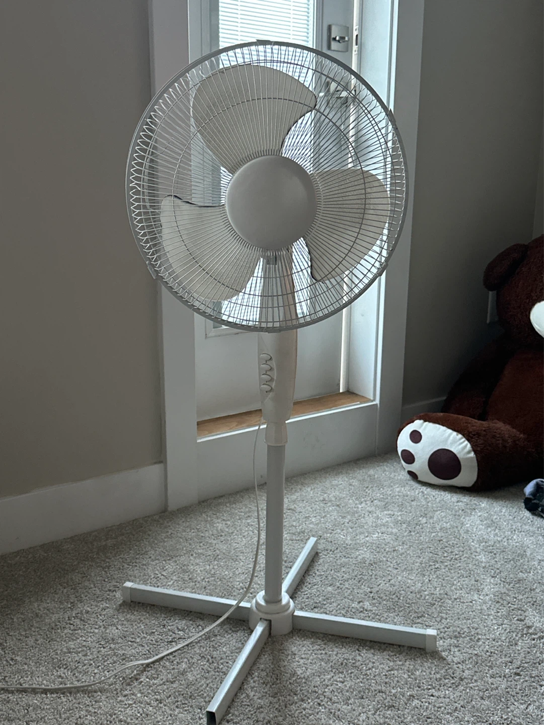 White Pedestal Fan