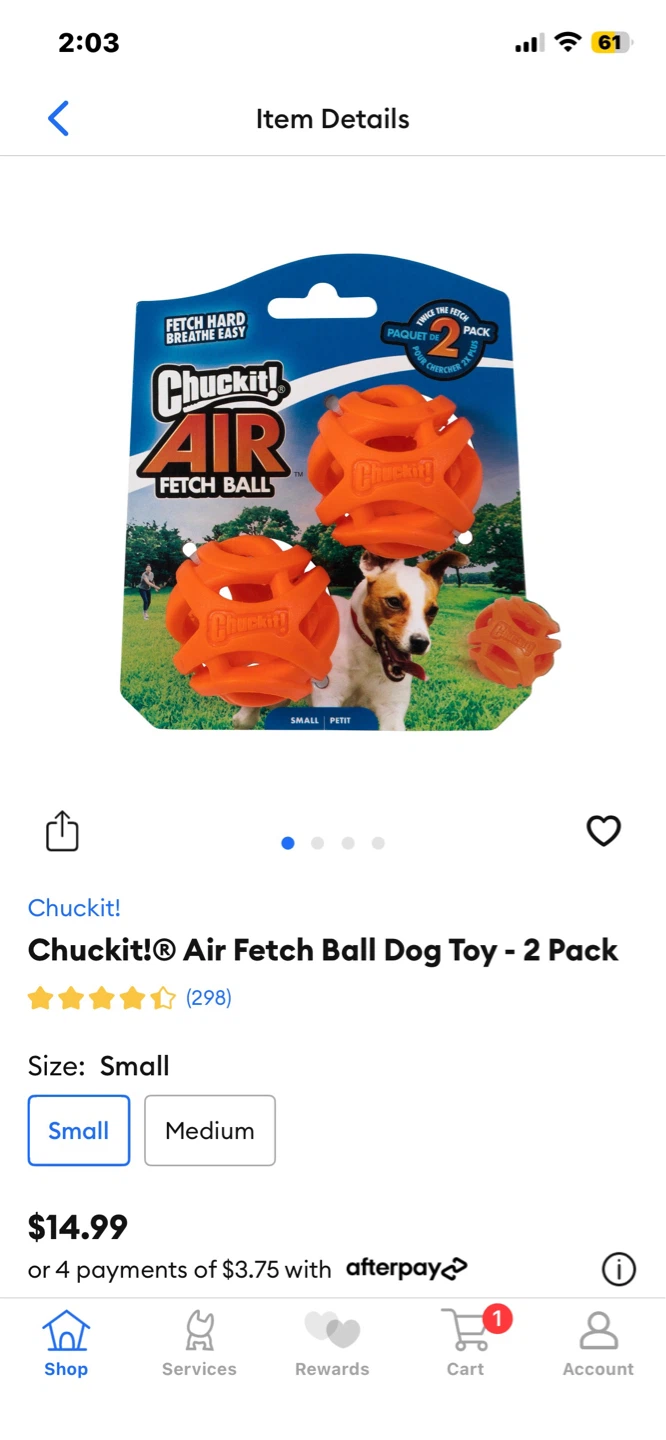Brand New Small Chuckit Dog Balls - photo 2