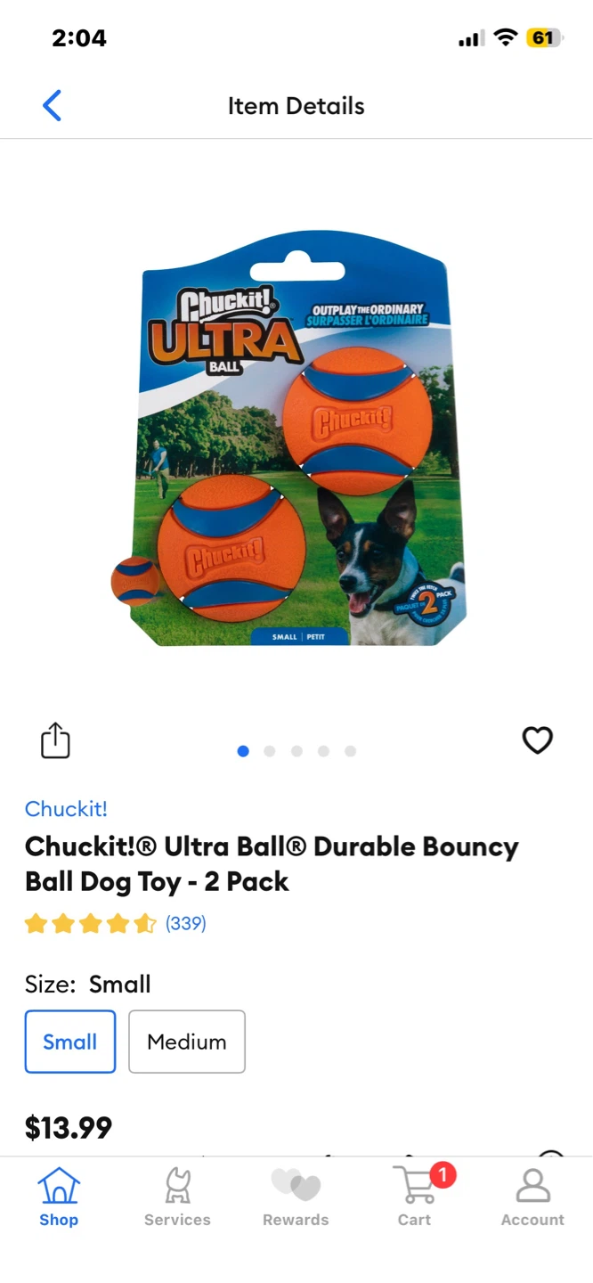 Brand New Small Chuckit Dog Balls - photo 3