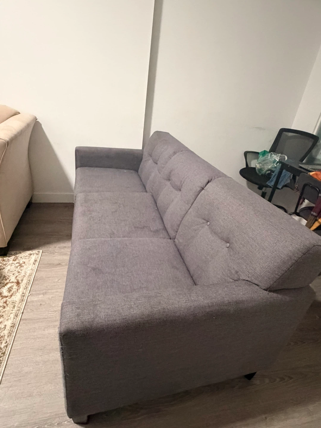Grey 3-Seater Sofa - photo 2