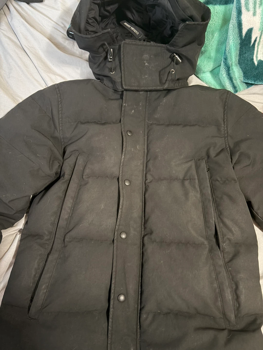 Canada Goose Black Down Parka Jacket