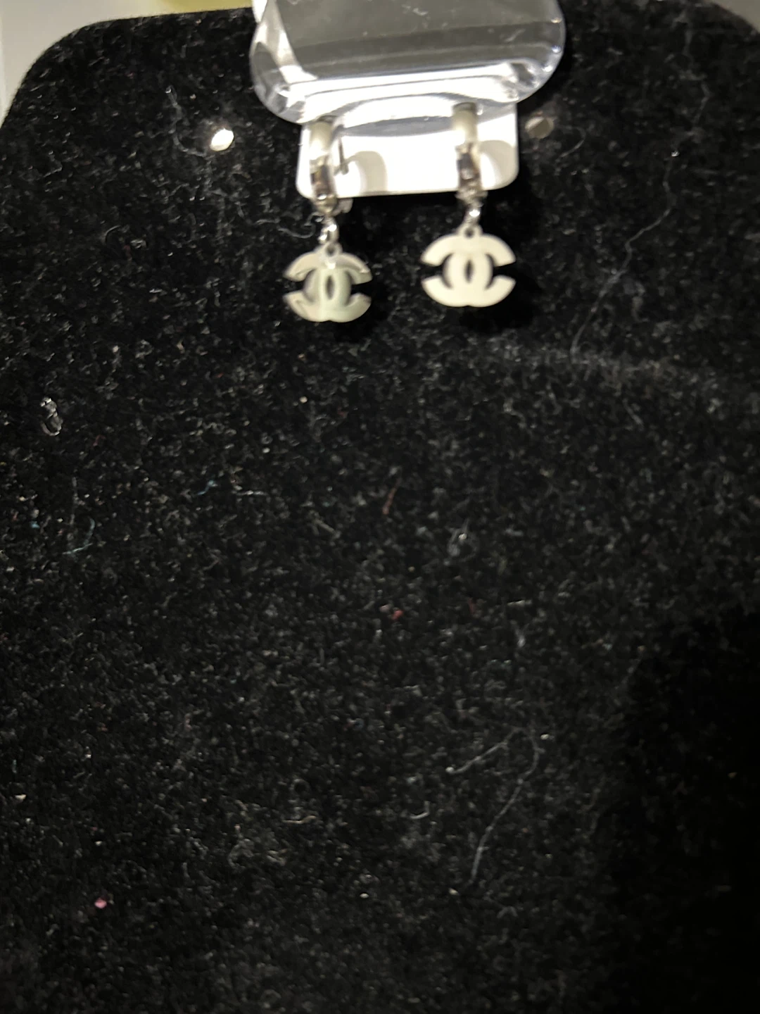 Chanel CC Logo Drop Earrings
