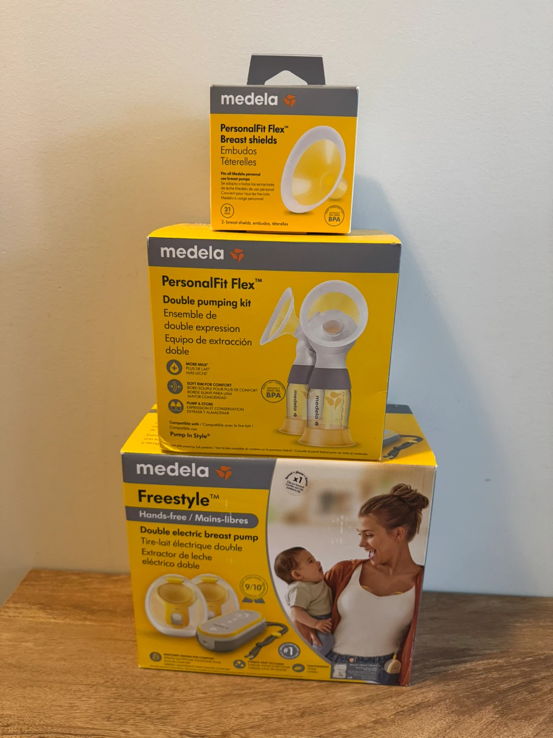 Medela Freestyle Kit, PersonalFitFlex Kit, & Breast Shields